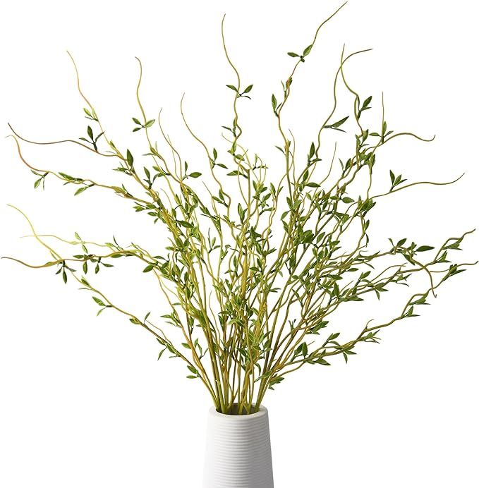 Hoppwodd Faux Greenery Stems, Artificial Willow Branches for Vase, Real Touch Fake Branches 43.31... | Amazon (US)