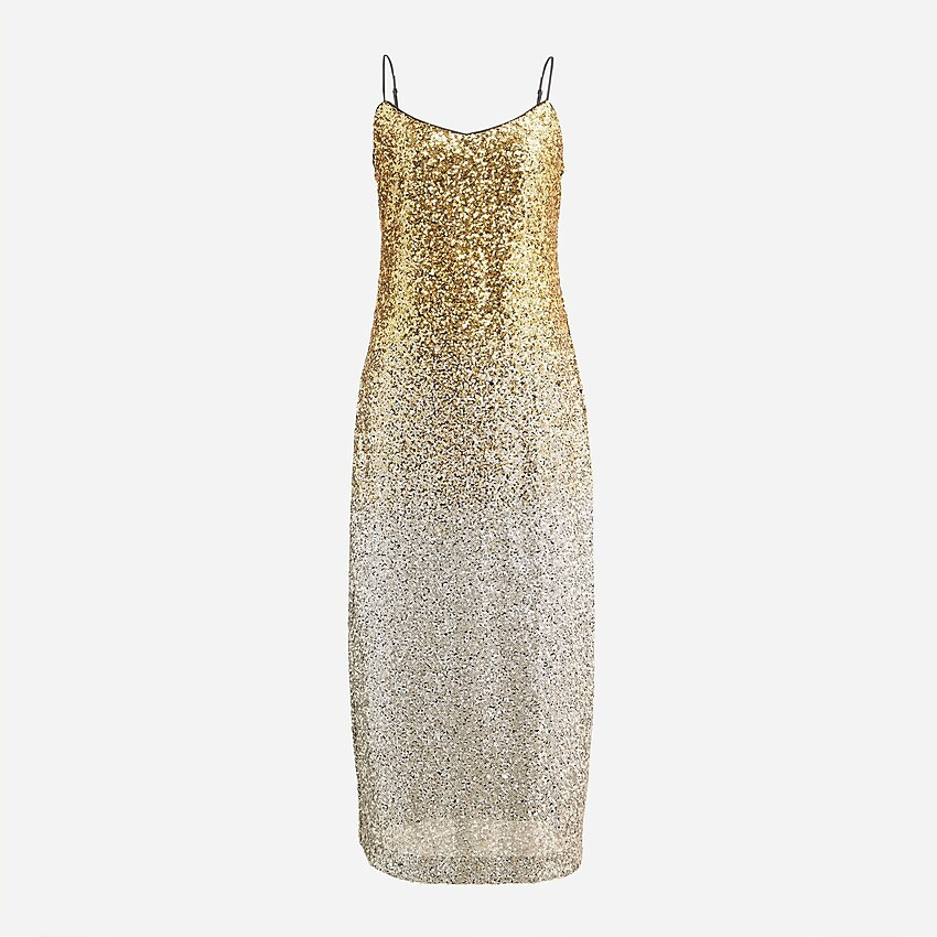Gwyneth ombré sequin slip dress | J. Crew US