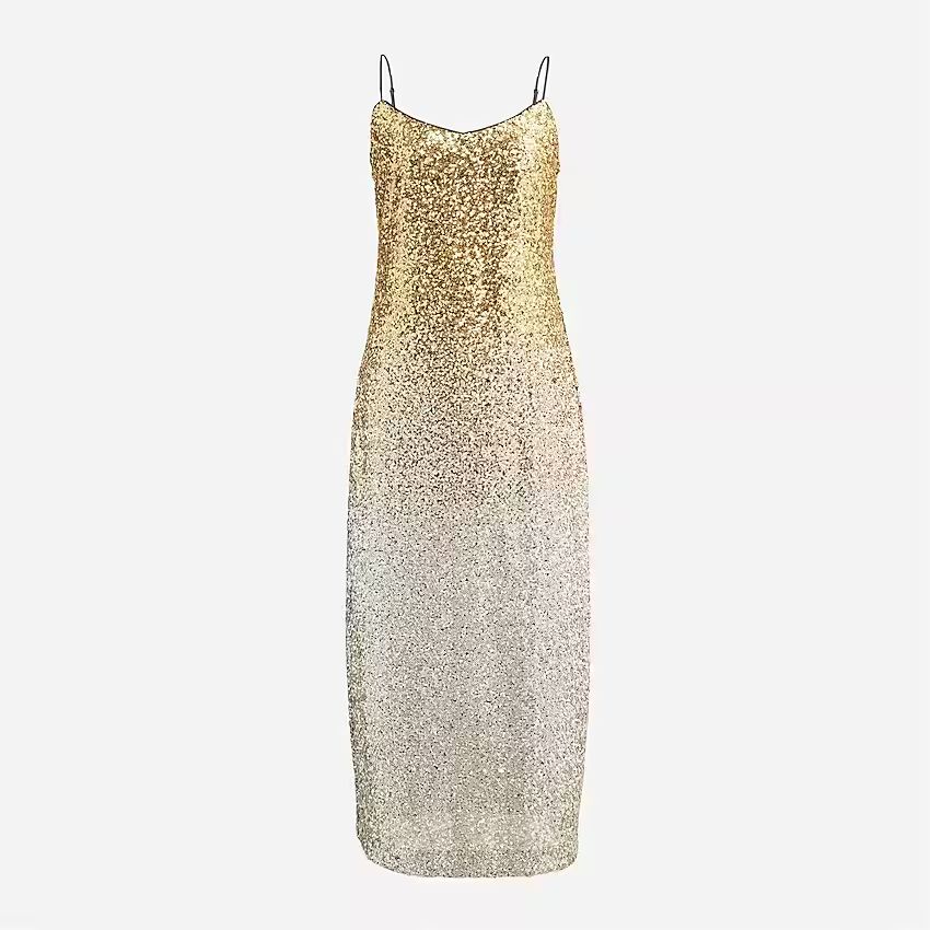 Gwyneth ombré sequin slip dress | J.Crew US