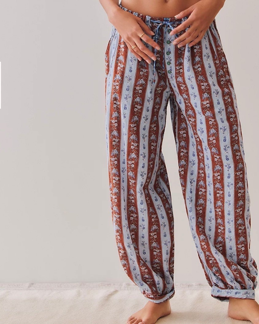 #OnRepeatPJPants #pajamas #freepeople #pjpants #cozy #sleepwear