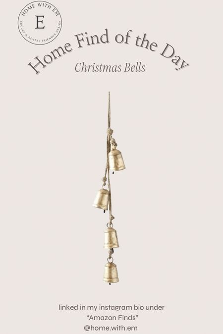 The home find of the day today is this adorable set of Christmas bells! These are very similar to the ones I used on the on my mantle last year above my fireplace with my garland and stockings!

#LTKHoliday #LTKhome #LTKSeasonal