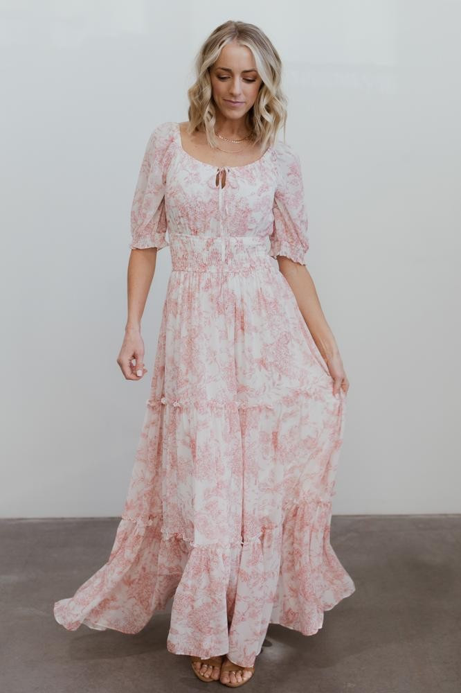 Alice Berry Print Smocked Maxi Dress | Baltic Born