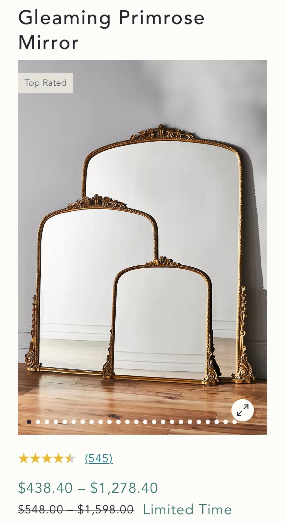20% off  top rated Gleaming Primrose Mirrors

#LTKhome #LTKfamily #LTKsalealert