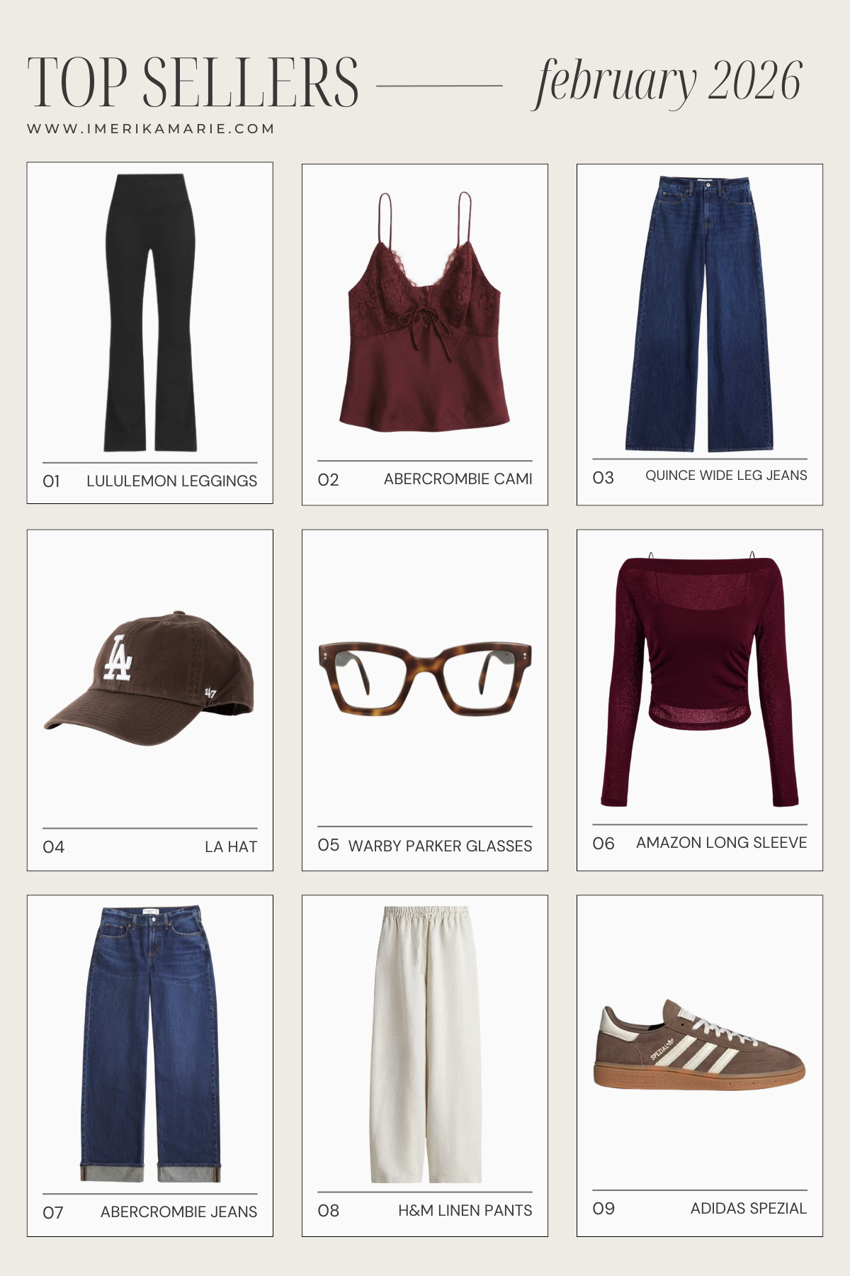 Top Sellers: February 2026

the top seller/most bought items from february 

 

#LTKootd #LTKMidsize #LTKPetite