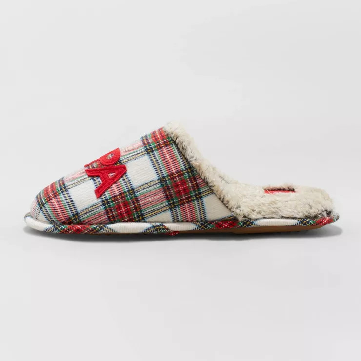 Men's Papa Elf Plaid Slide Slippers - Wondershop™ | Target