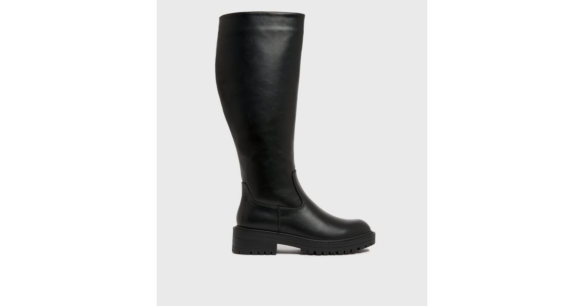 Black Chunky Knee High Boots
						
						Add to Saved Items
						Remove from Saved Items | New Look (UK)