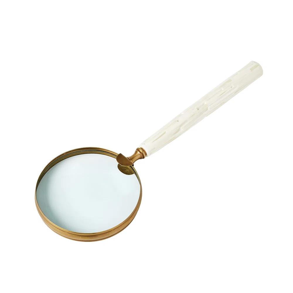 Studio A Chiseled Bone Magnifying Glass | Wayfair | Wayfair North America