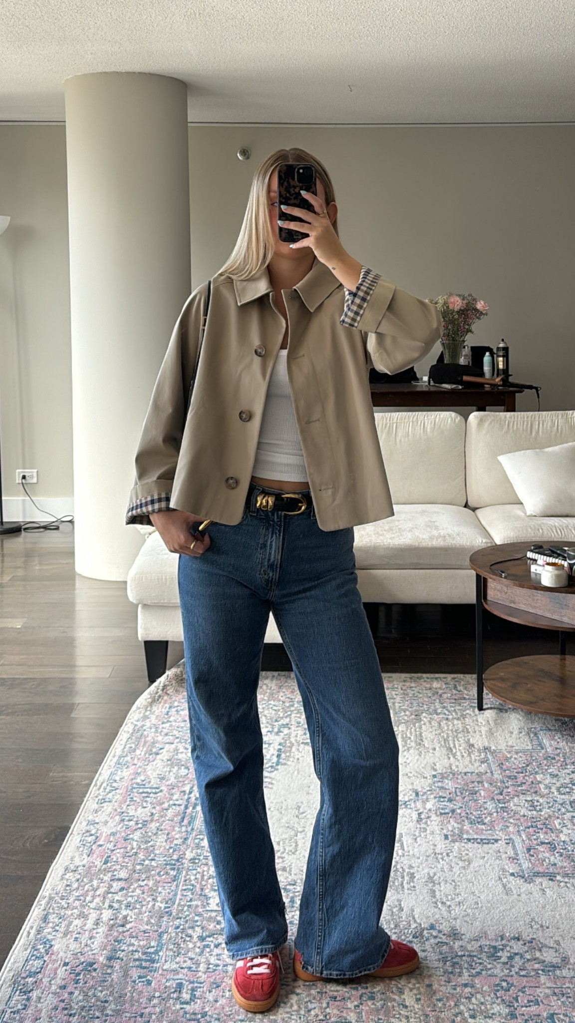 Wearing a small trench!! Sold out right now but linked similar 

#LTKFindsUnder100 #LTKStyleTip #LTKWorkwear