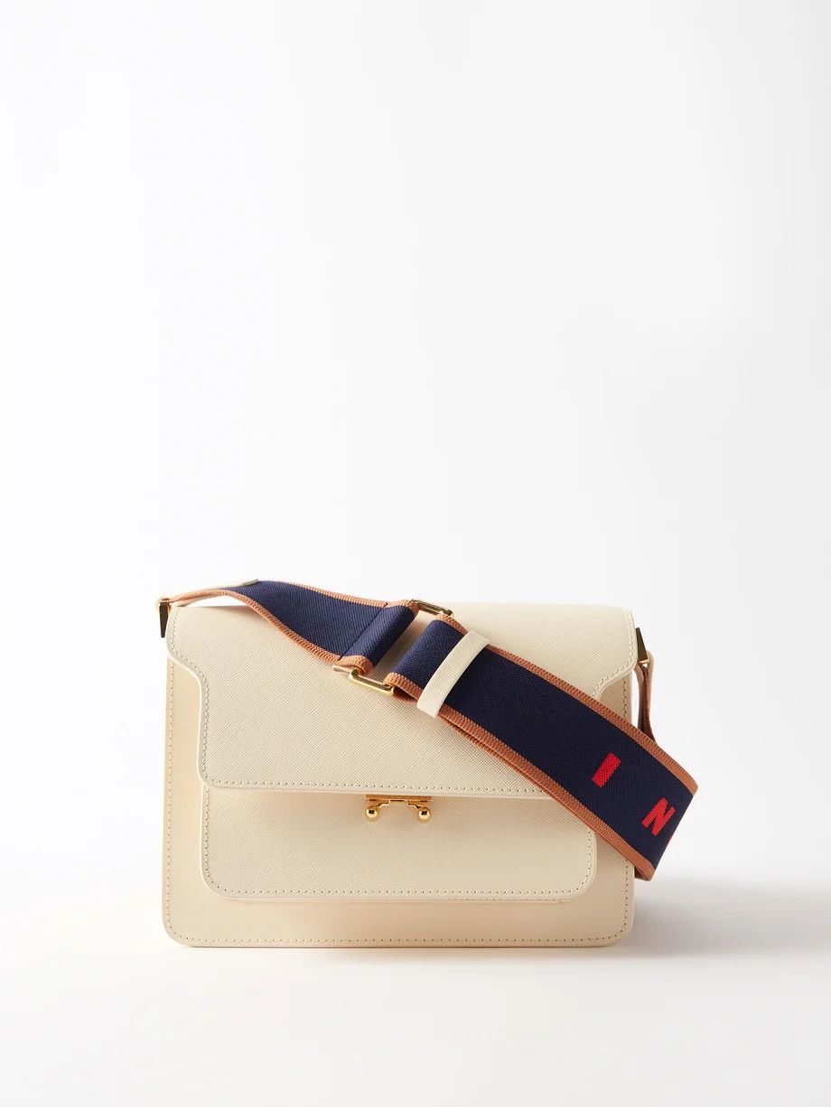 Trunk medium web-strap leather cross-body bag | Marni | Matches (US)