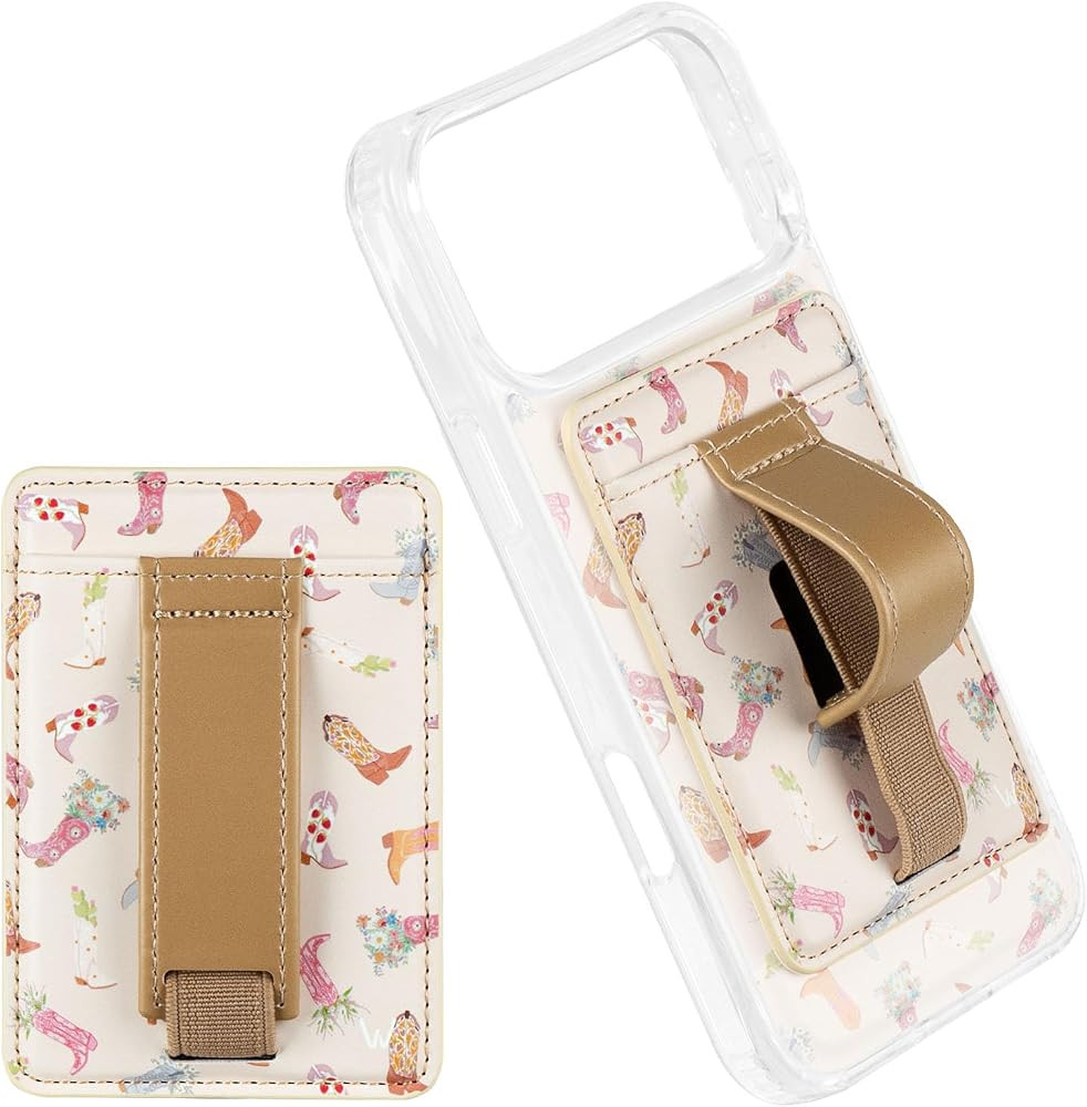 Amazon.com: Walli Compatible Magnetic Phone Wallet for iPhone - Slim Card Holder with Kickstand &... | Amazon (US)