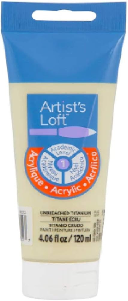 Artist's Loft Acrylic Paint, 4 oz (Unbleached Titanium White) | Amazon (US)
