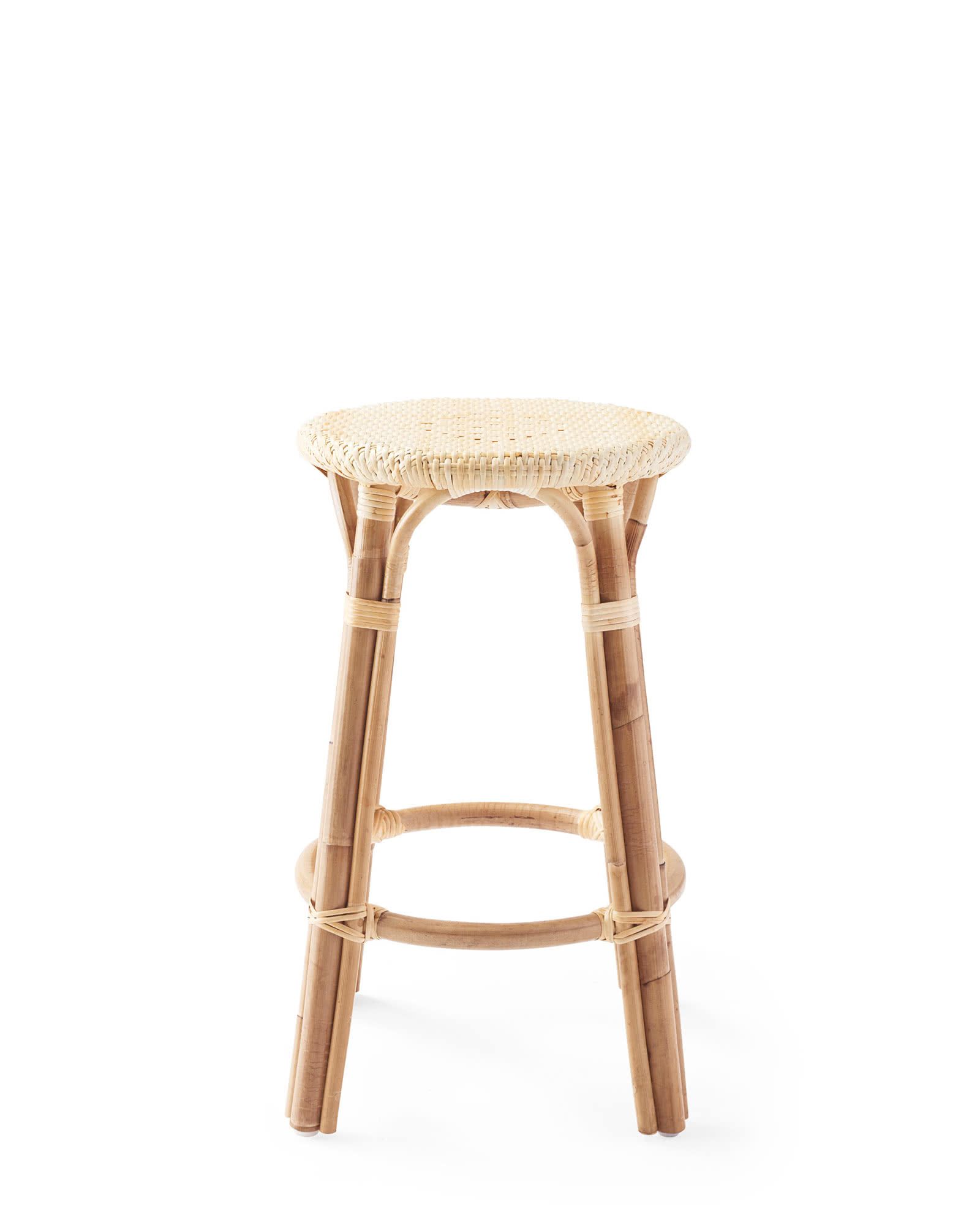 Sunwashed Riviera Backless Counter Stool | Serena and Lily