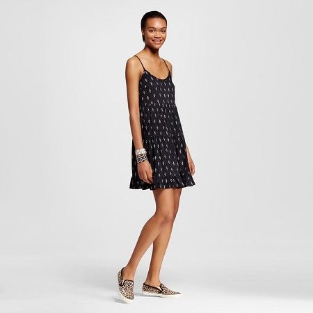 Women's Woven Dress Black Print- Mossimo Supply Co.™ (Juniors') | Target