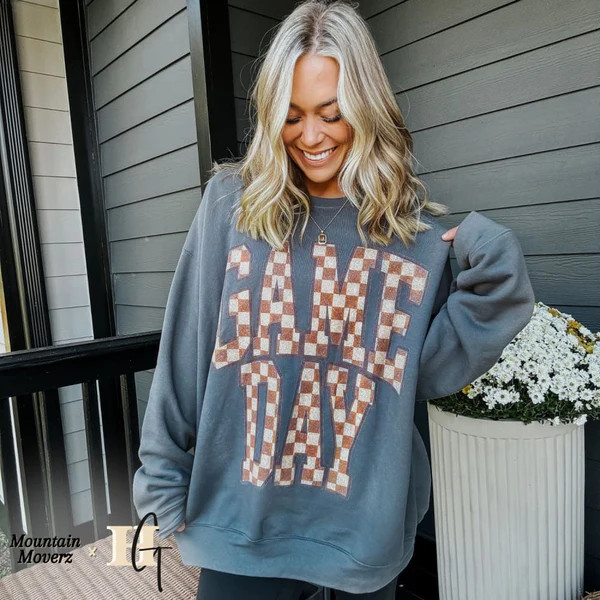 Game Day Checkerboard Sweatshirt | Mountain Moverz