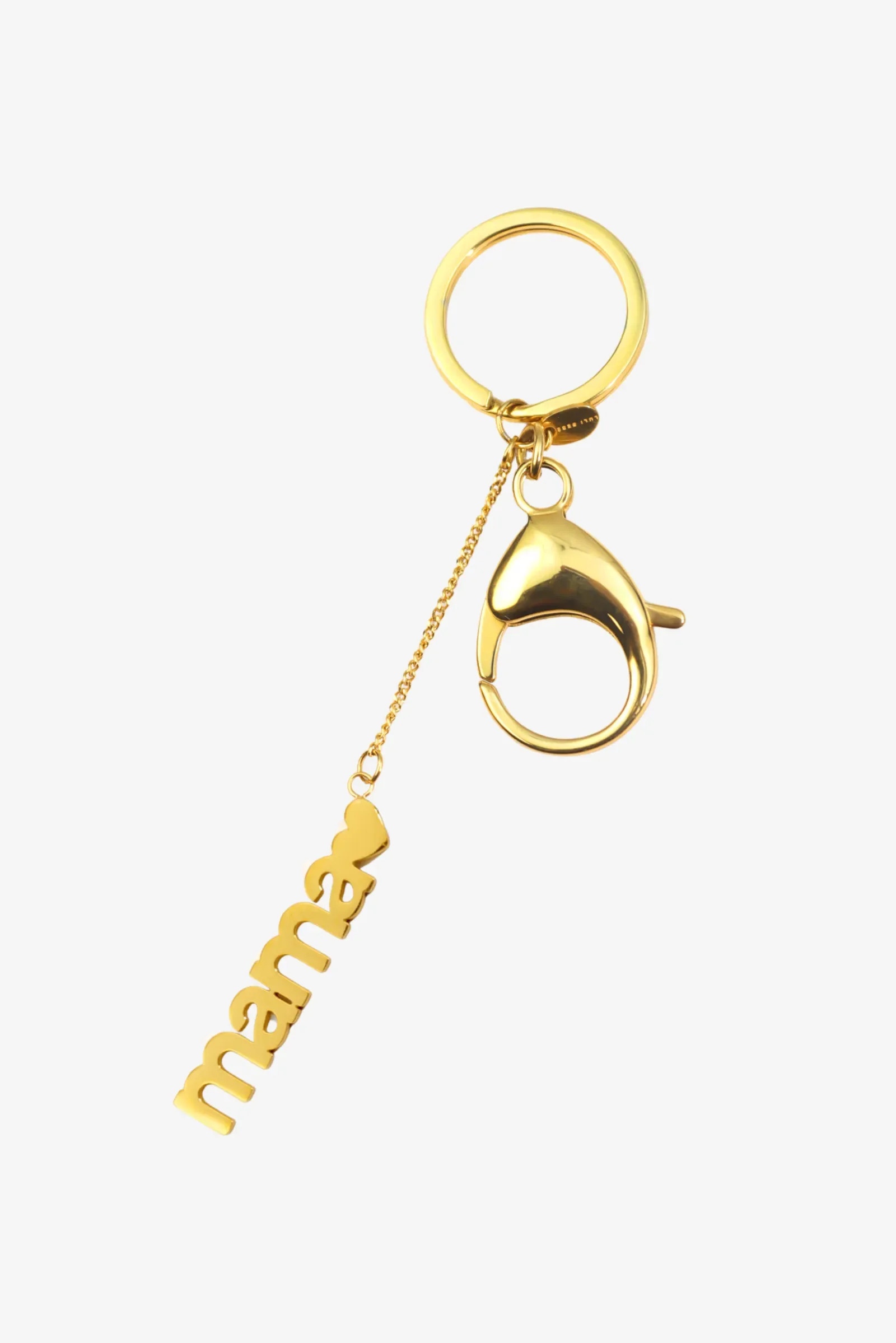"Mama" Charm Keychain – 18K Gold Plated | Luli Bebé