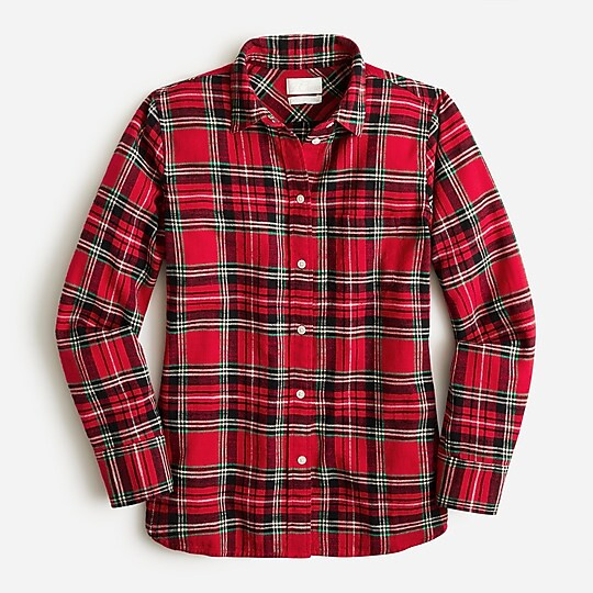 Classic-fit flannel shirt in Good Tidings plaid | J. Crew US
