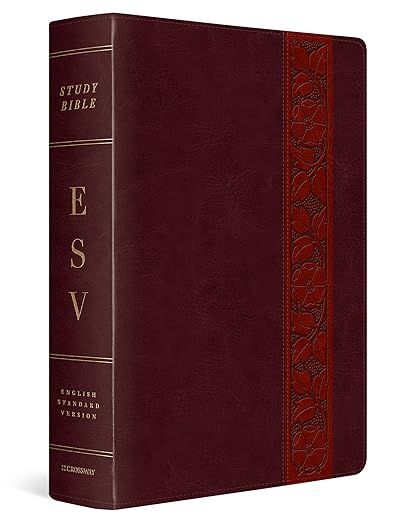 ESV Study Bible, Large Print (TruTone, Mahogany, Trellis Design) | Amazon (US)