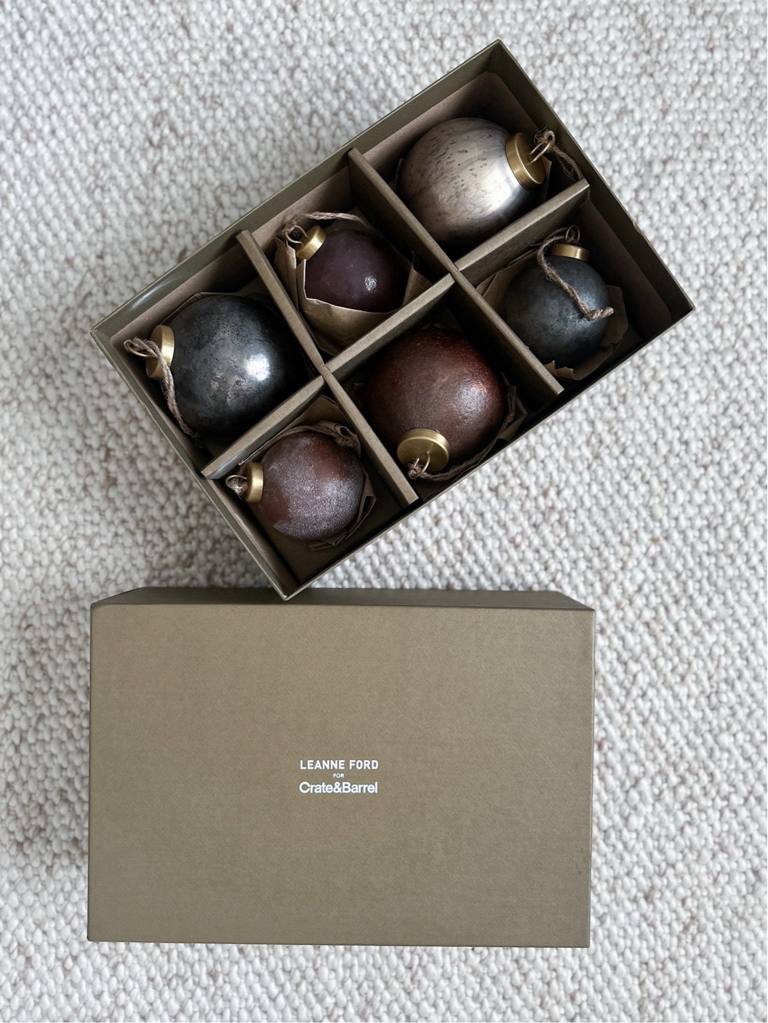 One of my favorite holiday finds from last year; the Leanne Ford for Crate & Barrel ornament set. The textures + tones are so timeless & neutral, making them easy to style year after year. I love how they mix natural finishes with a modern edge that still feels warm & organic.

Leanne Ford ornaments - Crate and Barrel holiday decor - Neutral Christmas ornaments - Modern holiday decor - Minimal Christmas styling - Leanne Ford collection - Ceramic ornaments - Holiday decor inspiration - Modern tree ornaments - Crate and Barrel ornaments - Neutral holiday color palette - Simple Christmas decor - Natural holiday textures - Timeless Christmas ornaments - Minimalist holiday design - Modern rustic decor - Designer Christmas collection - Holiday decorating ideas - Modern Christmas inspiration - Leanne Ford home collection

#LTKHoliday #LTKHome #LTKSeasonal