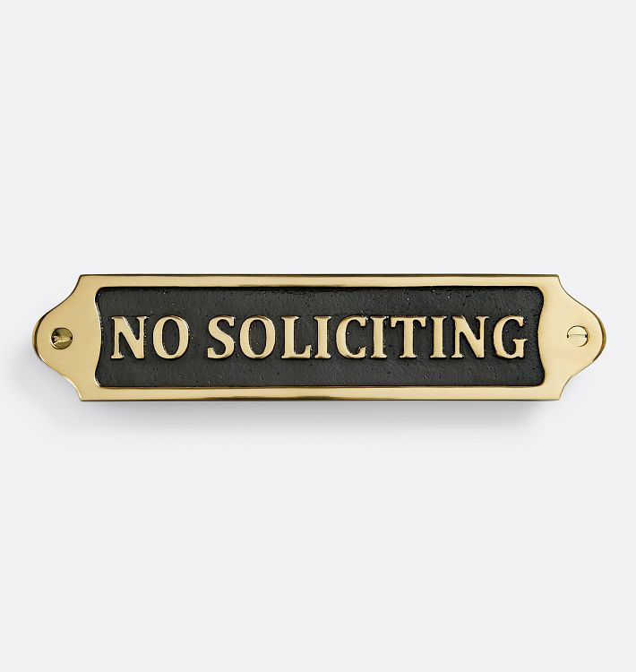 No Soliciting Sign | Rejuvenation