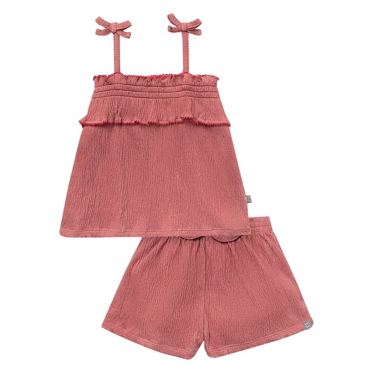 Modern Moments Toddler Girl Smocked Short Set, 2-Piece, Sizes 12M-5T | Walmart (US)
