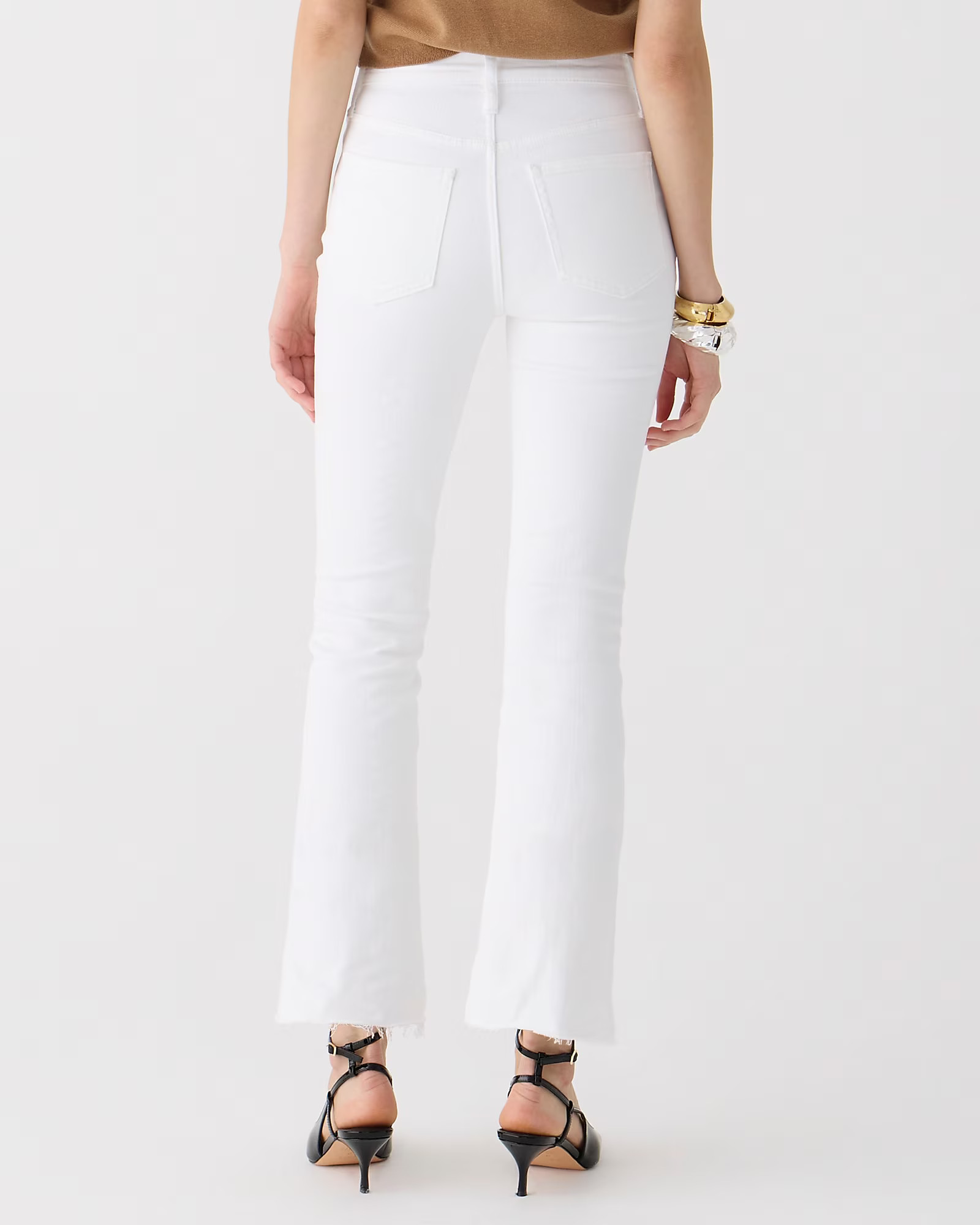 9" demi-boot crop jean in White wash | J. Crew US