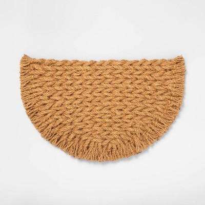 Half Circle Braided Coir Mat - Hearth & Hand™ with Magnolia | Target