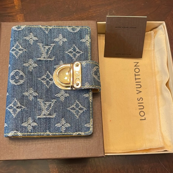 Louis Vuitton PM Denim Agenda with Original Paper | Poshmark