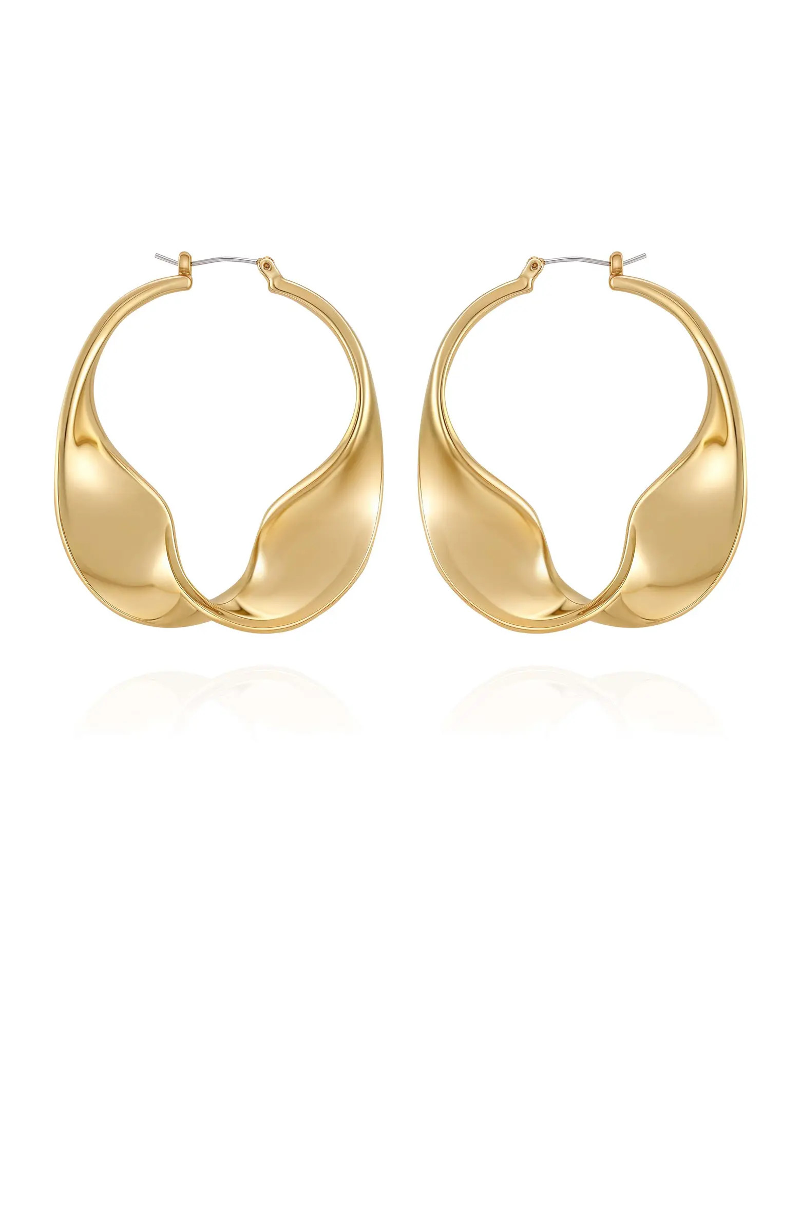 Sculptural Twisted Hoop Earrings | Nordstrom