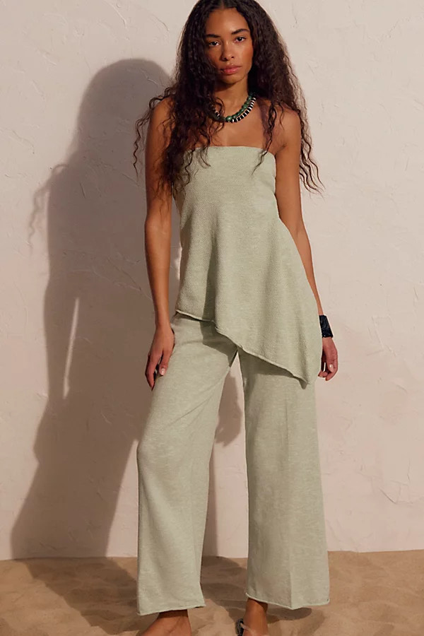 Krista Cotton-Linen Sweater Set | Free People (Global - UK&FR Excluded)