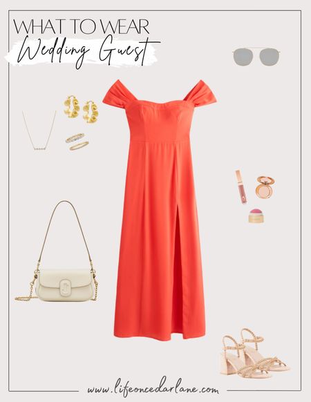 What to Wear - Wedding Guest! Loving this bright & pretty Abercrombie dress for a summer wedding!  

#summerwedding #weddingguest #dress 

#LTKSeasonal #LTKStyleTip #LTKWedding