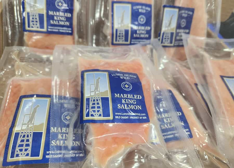 Marbled King Salmon | Wild Pacific King Salmon 6oz | Lummi Island Wild | Lummi Island Wild