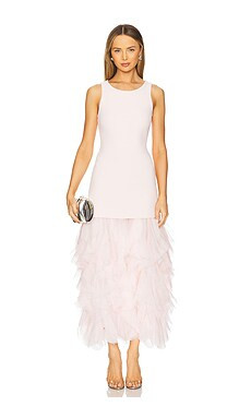 Aje Elations Knit Maxi Dress in Pastel Pink from Revolve.com | Revolve Clothing (Global)