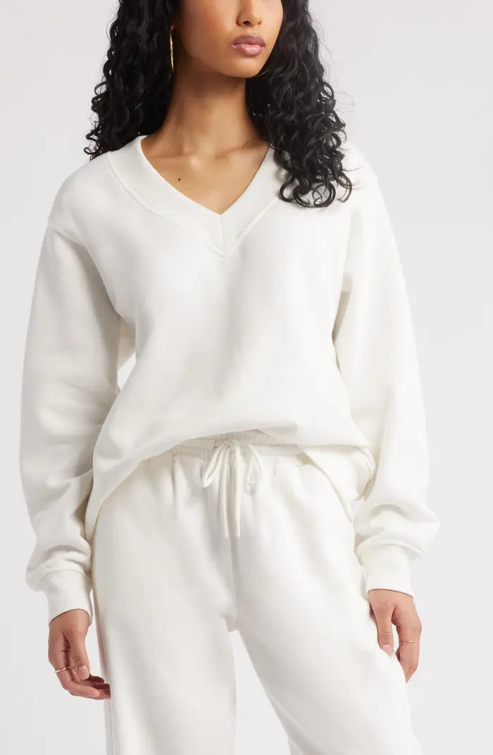 BP. Oversize V-Neck Sweatshirt | Nordstrom | Nordstrom