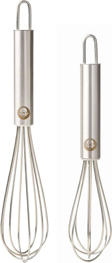 Babish 2-Piece (5” and 7”) Stainless Steel Tiny Whisk Set | Amazon (US)