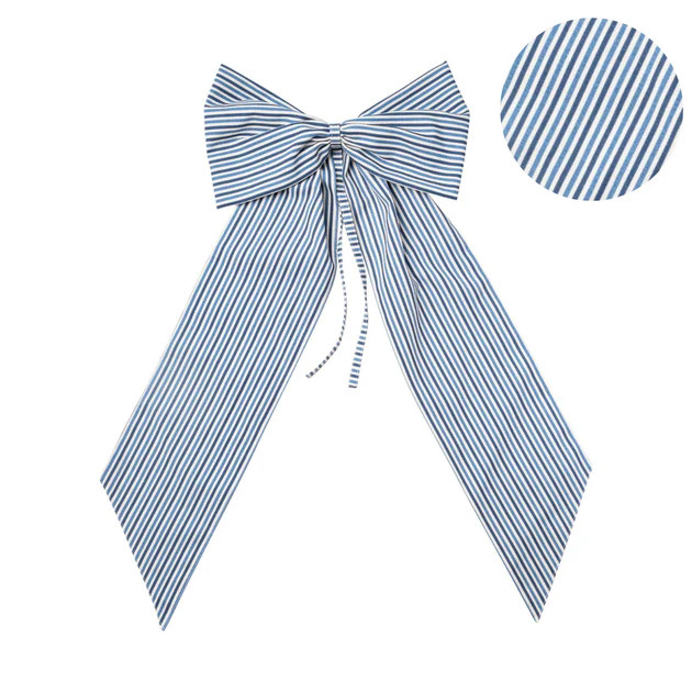 Classic Stripe Oversized Bow | Cailini Coastal