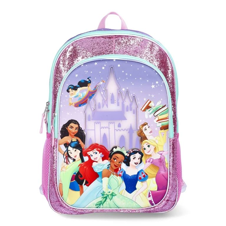 Disney Princess Girls 17" Light Up Backpack, Multi-Color | Walmart (US)