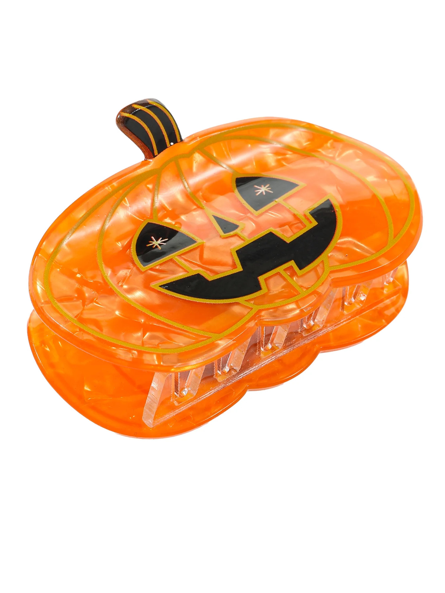 Way to Celebrate Halloween Jack-O-Lantern Claw Clip, Hair Clip, 1 Piece | Walmart (US)