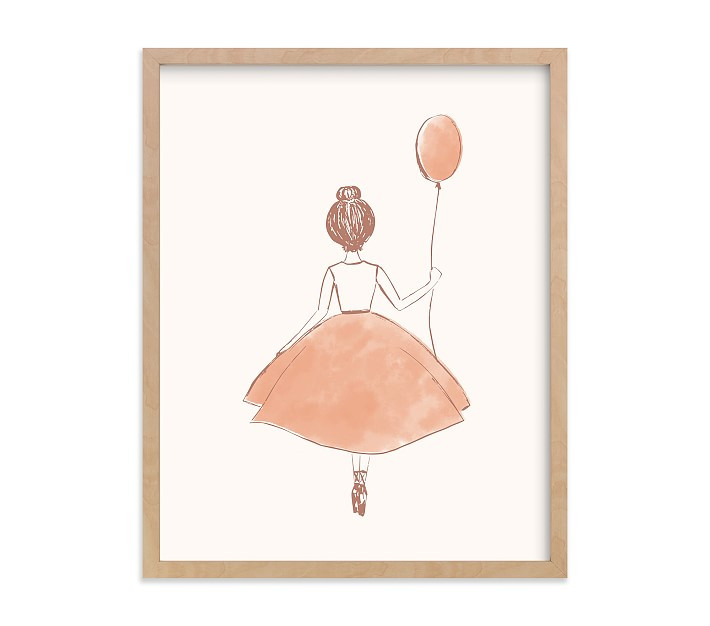 Minted® My Little Ballerina Framed Art by Belia Simm | Pottery Barn Kids