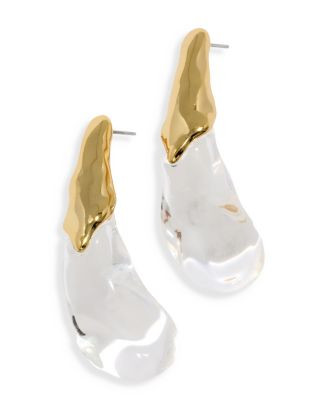 Liquid Lucite Arched Drop Earrings in 14K Gold Plated | Bloomingdale's (US)
