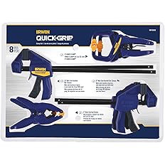 IRWIN QUICK-GRIP Woodworking Clamps Set, 8-Piece (IRHT83220) | Amazon (US)