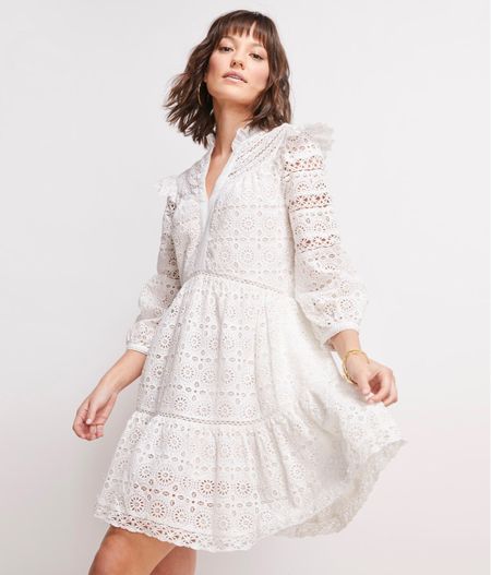 The cutest little white eyelet summer dress I ever did see! Super high quality fabric and the prettiest details. Originally $248 and currently marked down to $104 with code SUNNY75 

#LTKtravel #LTKsalealert #LTKunder100