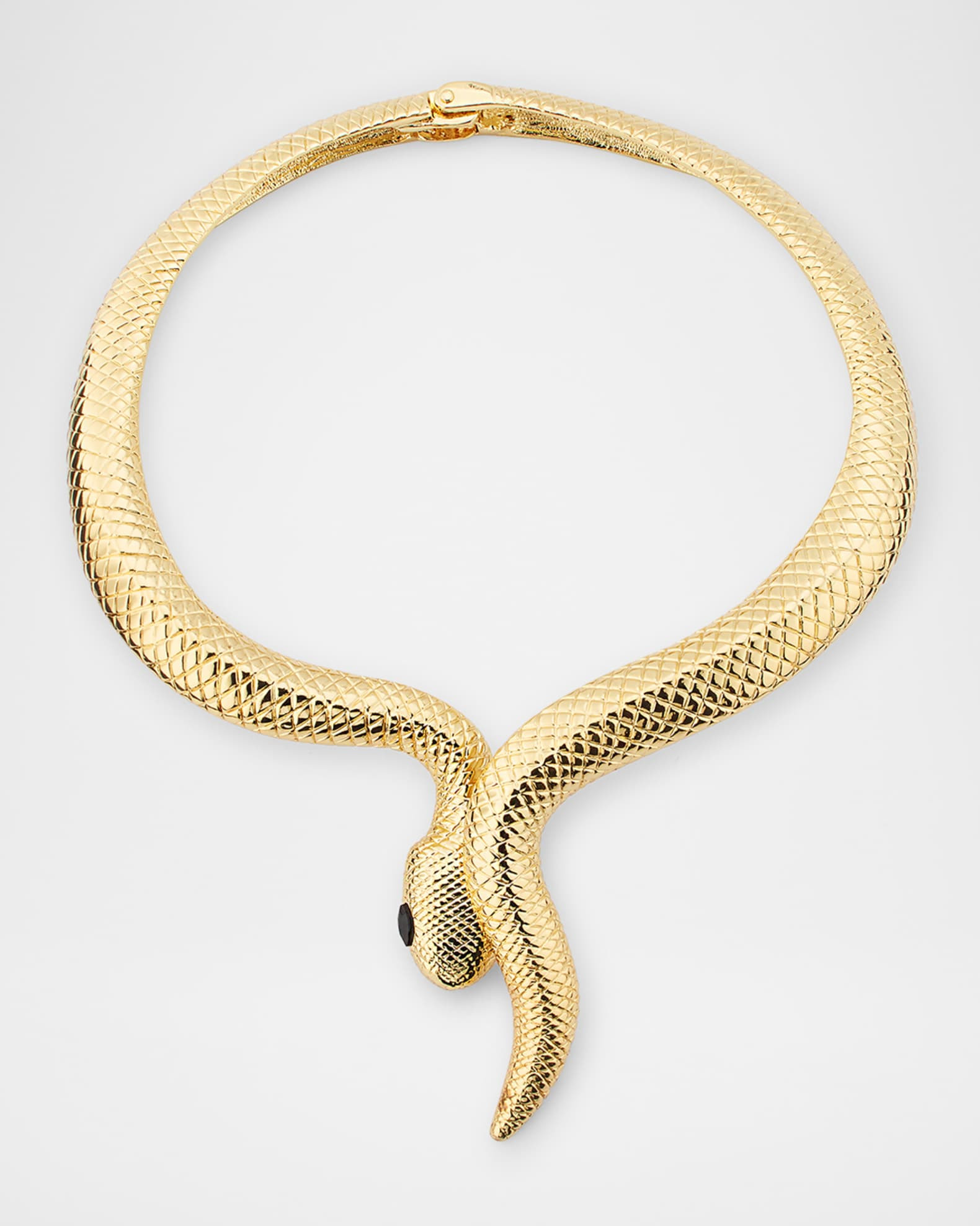 Golden Snake Hinge Collar Necklace | Neiman Marcus