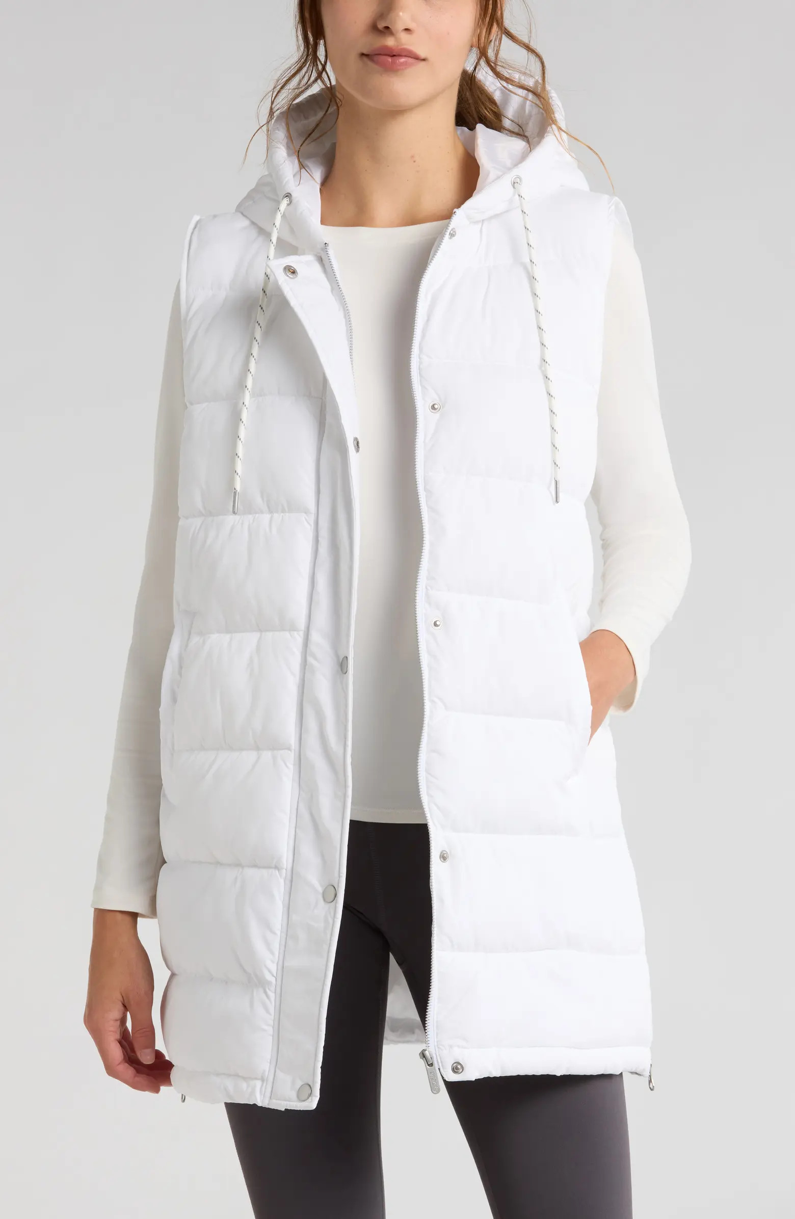 Long Hooded Puffer Vest | Nordstrom