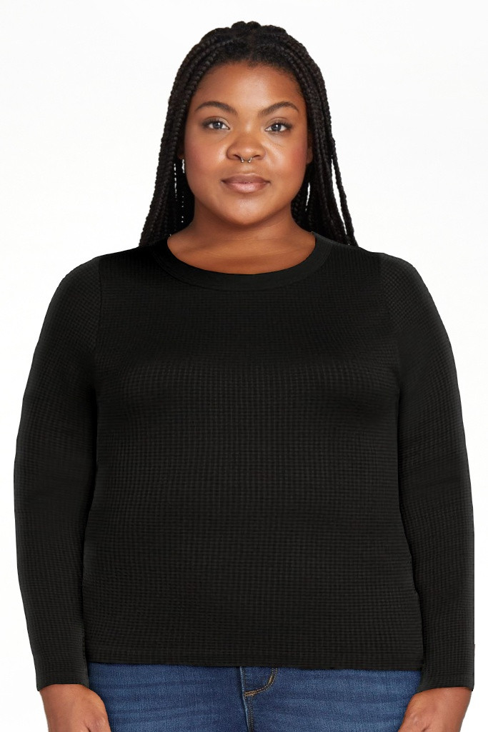 NO BOUNDARIES CREW WAFFLE TEE - Walmart.com | Walmart (US)