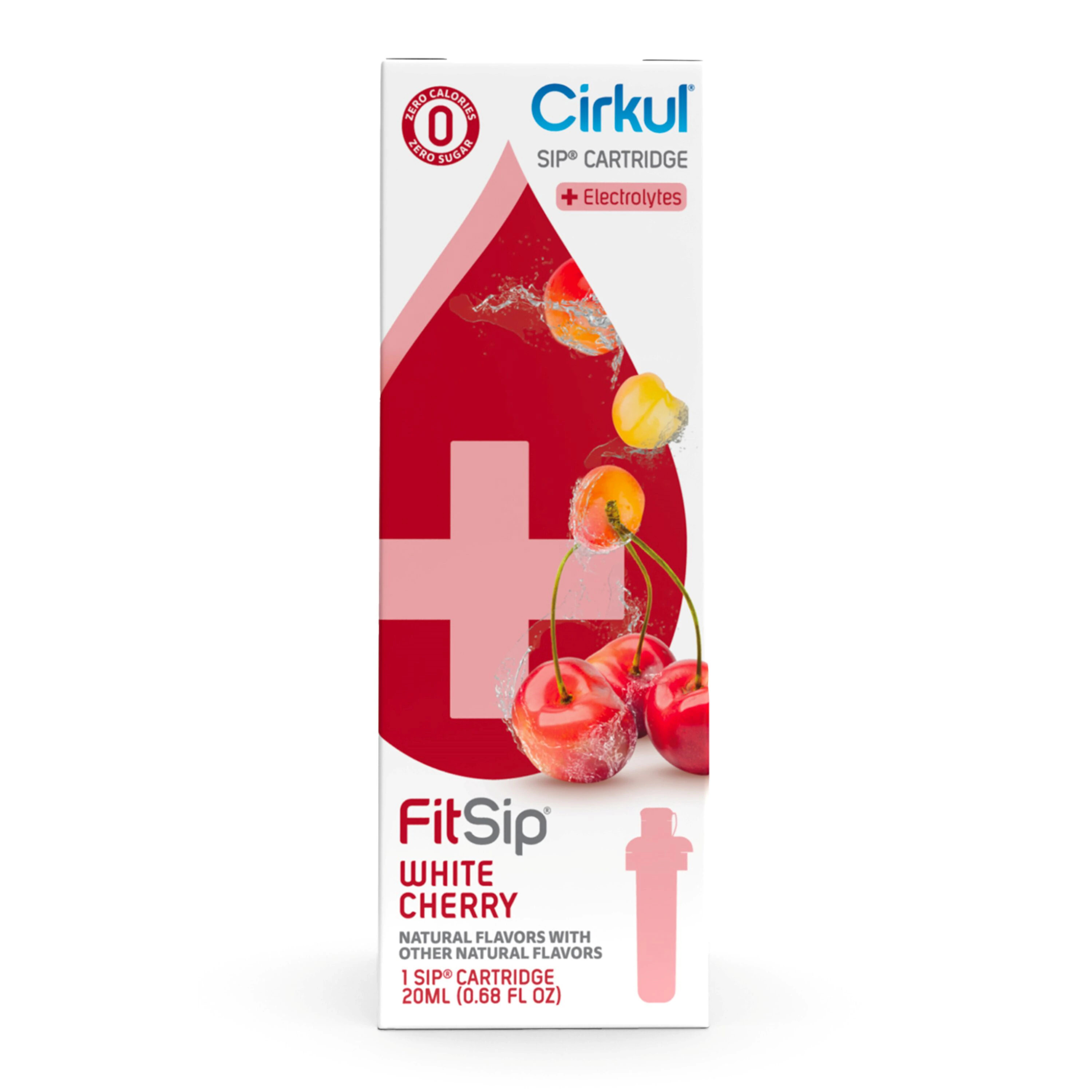 Cirkul FitSip 0.68-fl oz White Cherry Flavor Cartridge Sports Drink one_size | 850021373436 | Lowe's