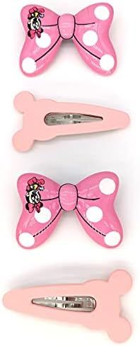 2 Pairs Bow Hair Clips Set, Cartoon Design Hair Accessories for Girls and Women Snap Hair Clips P... | Amazon (US)