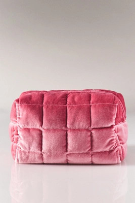 Quilted Velvet Cosmetic Bag | Anthropologie (US)