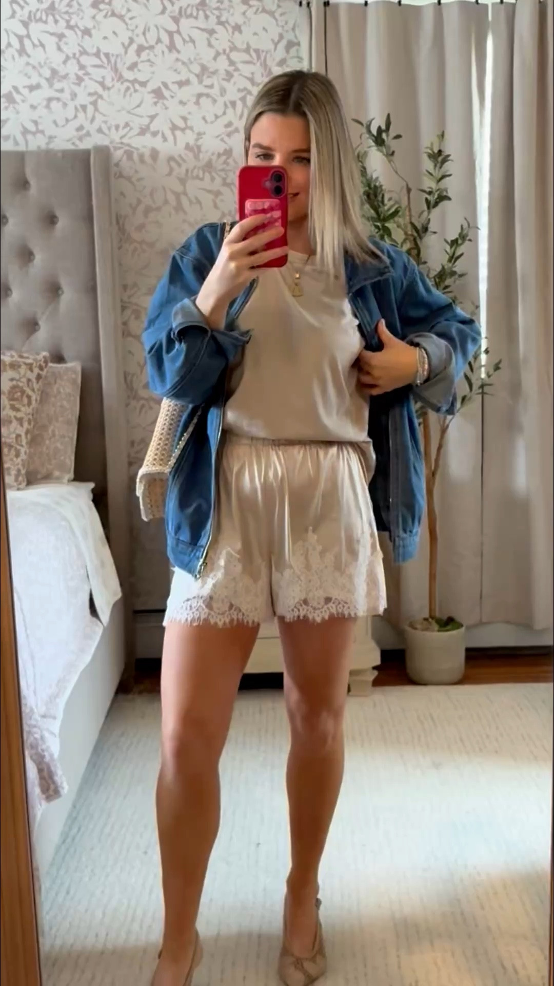 Silk shorts trend. Outfit to copy for spring! 

#LTKSaleAlert #LTKPetite #LTKootd