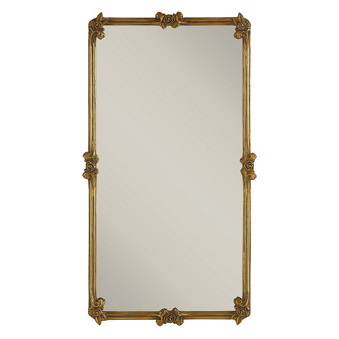 Fernanda Floral Motif Brass Wall Mirror | Ballard Designs, Inc.