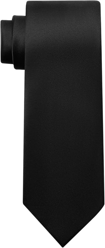 KOOELLE Men's Ties Solid Pure Color Plain Neckties Formal Black Ties For Men | Amazon (US)